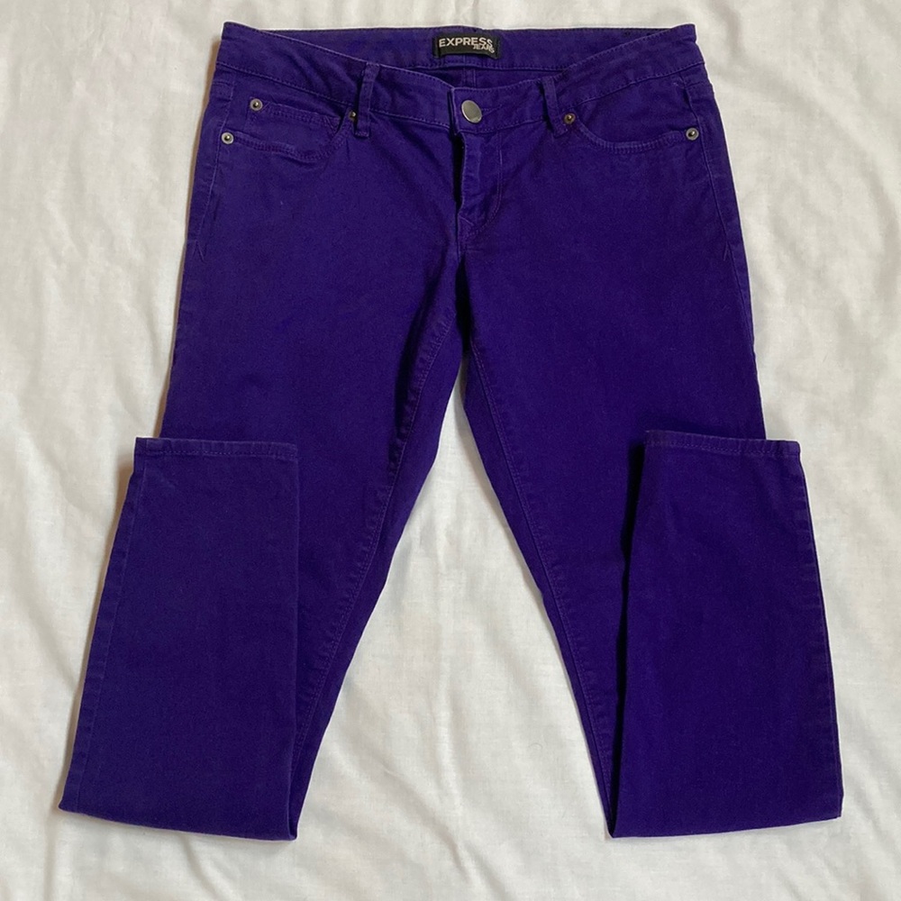 Express Jeans purple jeans